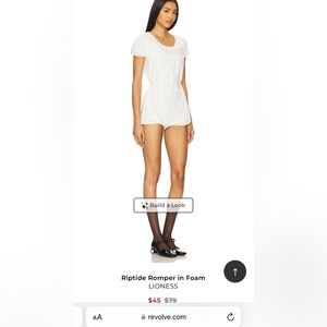 New Lioness Riptide white romper